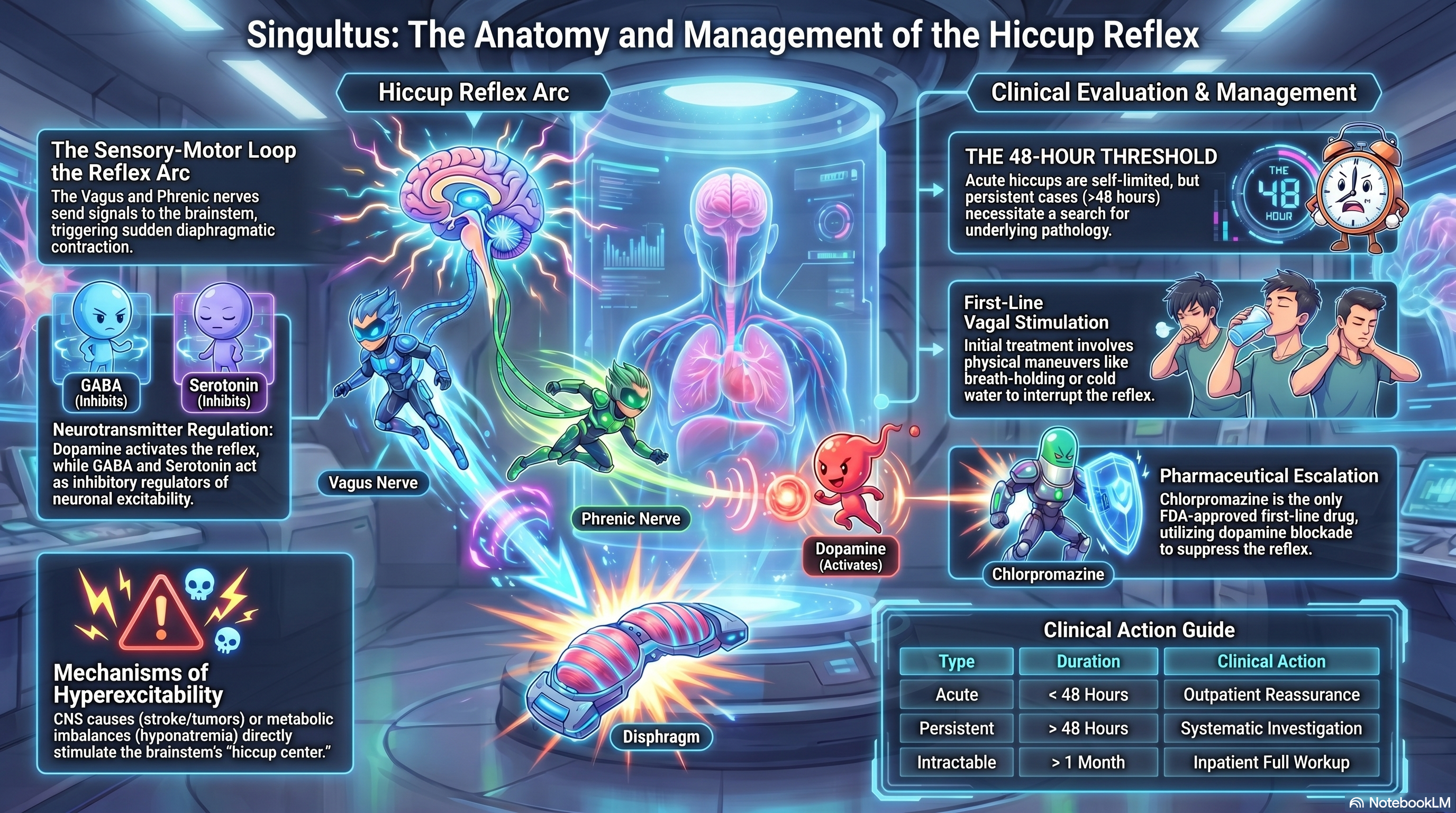 Hiccups (Singultus): Pathophysiology and Clinical Management
