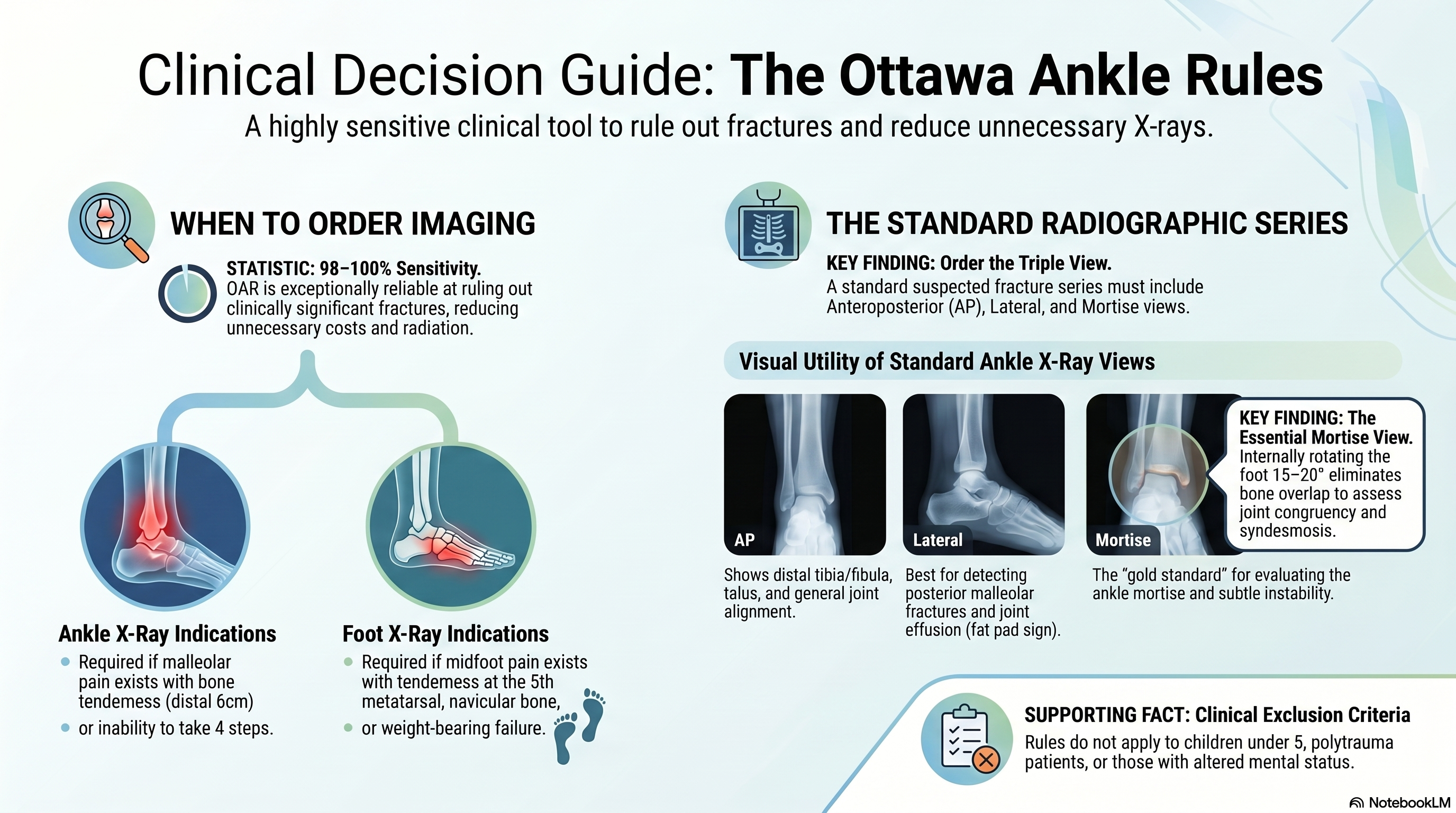 Ottawa Ankle Rules: When to Order X-rays in Ankle Injuries