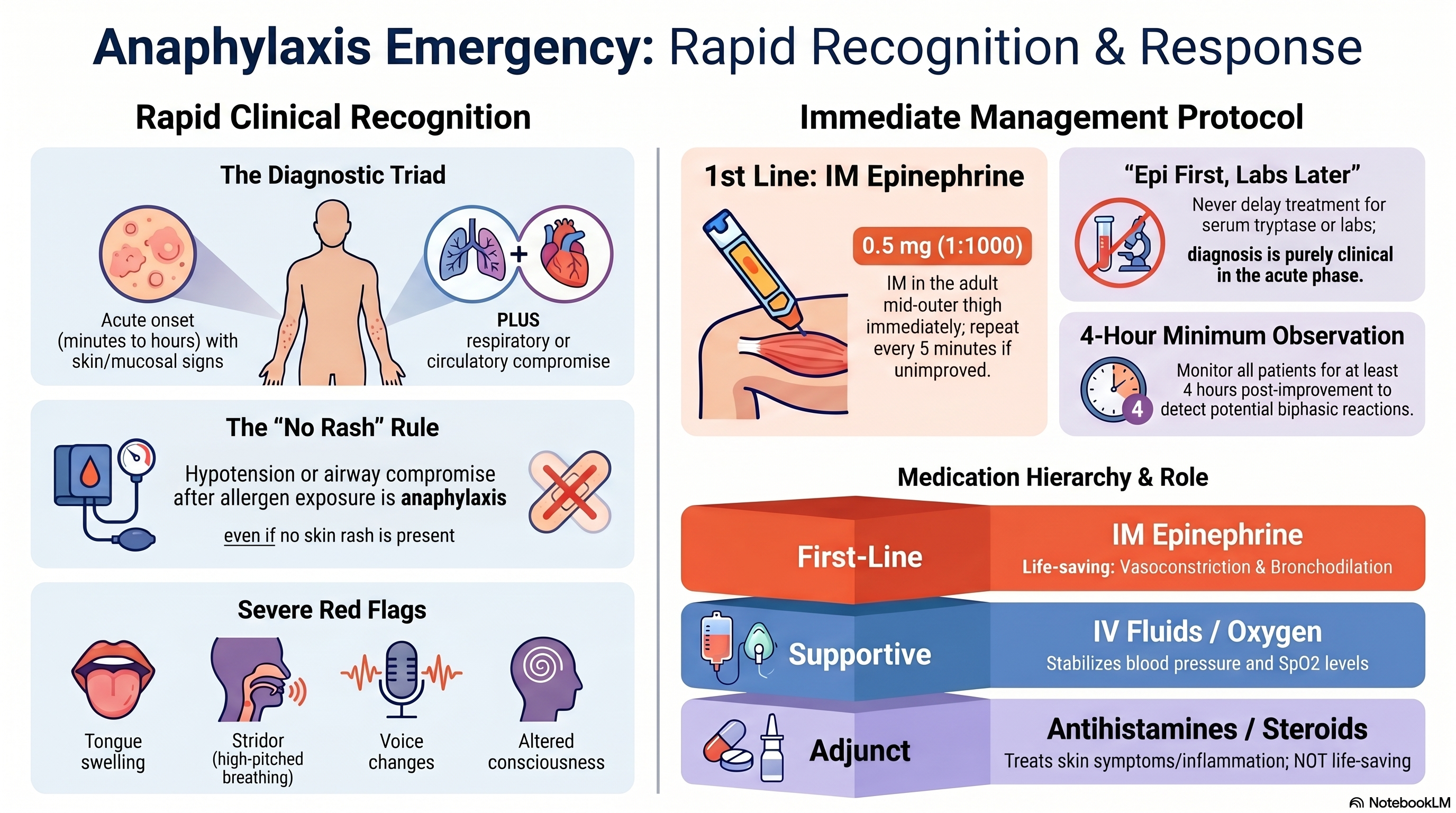 Anaphylaxis: Emergency Diagnosis and Immediate Management (High-Yield Guide)